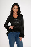 30110 Black Victorian Tailed Jacket
