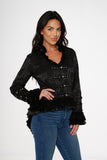 30110 Black Victorian Tailed Jacket