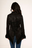 30110 Black Victorian Tailed Jacket