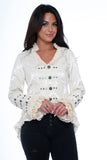30112 OffWhite Victorian Tailed Jacket