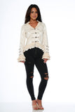30112 OffWhite Victorian Tailed Jacket