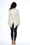 30112 OffWhite Victorian Tailed Jacket