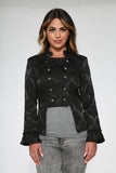 30130 Black Brocade Jacket