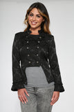 30130 Black Brocade Jacket
