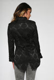 30130 Black Brocade Jacket