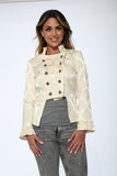 30131 Off White Brocade Jacket