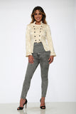 30131 Off White Brocade Jacket