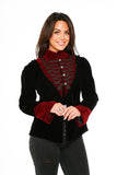 30180 Black Gothic Velvet Jacket