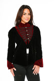 30180 Black Gothic Velvet Jacket
