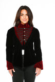 30180 Black Gothic Velvet Jacket