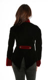 30180 Black Gothic Velvet Jacket