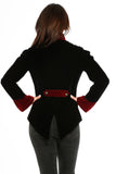 30180 Black Gothic Velvet Jacket