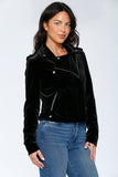 30281 Black Velvet Moto Jacket