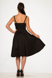 3162 Rhiannon In Black Swing Dress