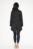 34400 Black Brocade Pirtate Women's Coat