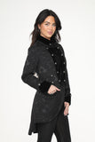 34400 Black Brocade Pirtate Women's Coat