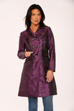 34440 Purple Brocade Gothic Coat