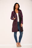 34440 Purple Brocade Gothic Coat