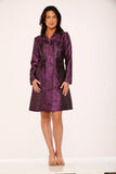 34440 Purple Brocade Gothic Coat