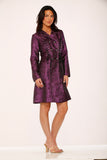 34440 Purple Brocade Gothic Coat