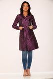 34440 Purple Brocade Gothic Coat