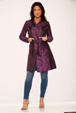 34440 Purple Brocade Gothic Coat