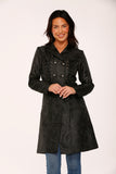 34441 Black Brocade Gothic Coat