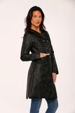 34441 Black Brocade Gothic Coat
