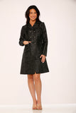 34441 Black Brocade Gothic Coat