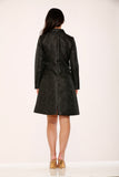 34441 Black Brocade Gothic Coat