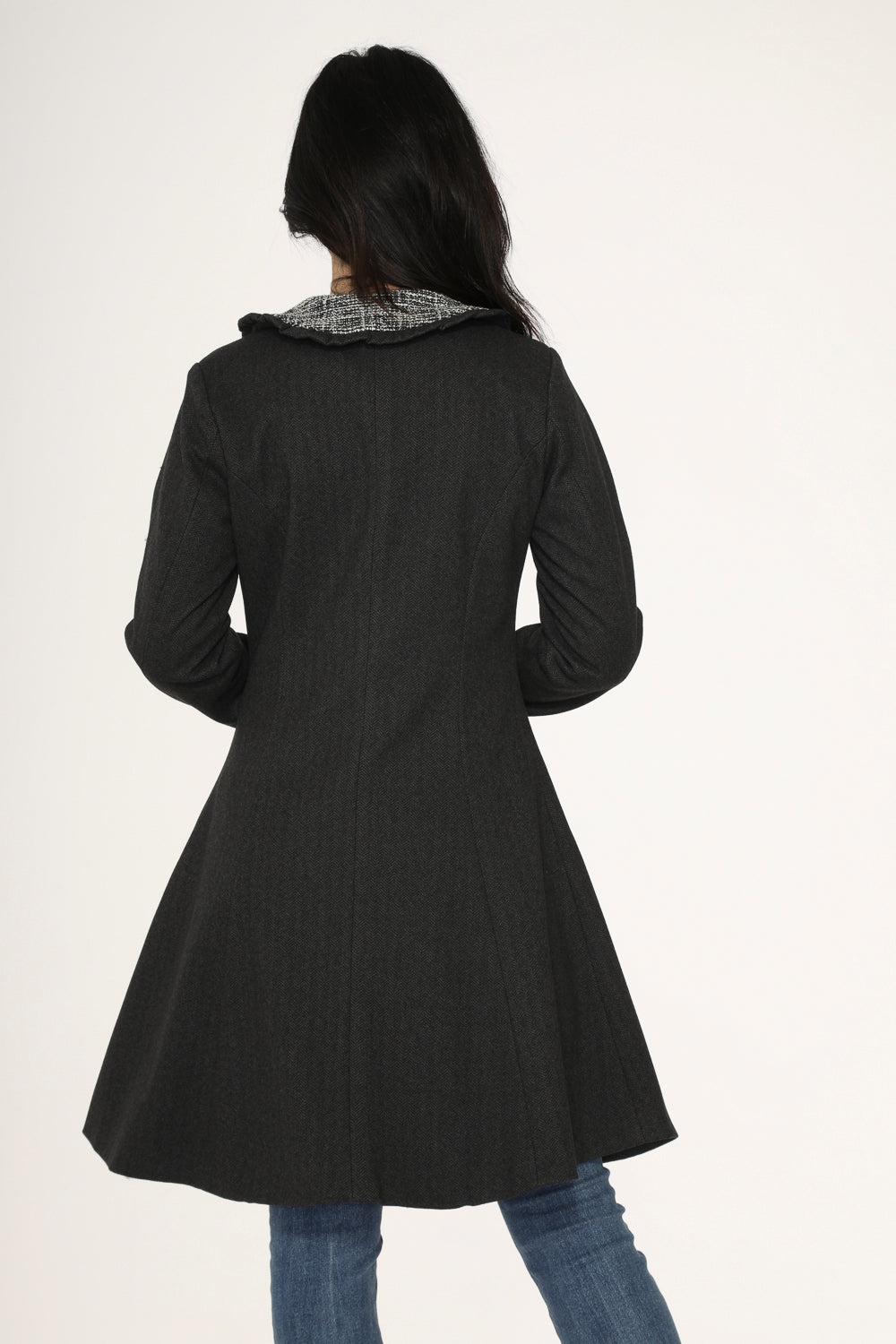 34521 Black Swing Coat