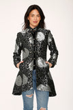 34641 Silver Brocade HiLo Coat