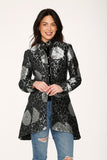 34641 Silver Brocade HiLo Coat