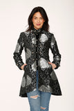 34641 Silver Brocade HiLo Coat