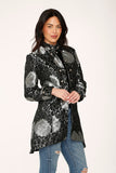 34641 Silver Brocade HiLo Coat