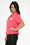 37101 Hot Pink with White Emroidered Poodle Top
