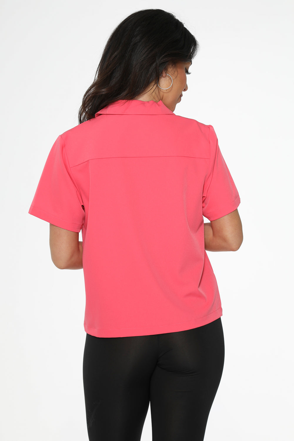 37101 Hot Pink with White Emroidered Poodle Top