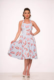 4111 Car Hop Halter Swing Dress