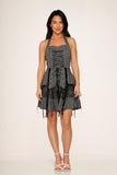 6421 Grey Plaid Pretty Pirate Dress