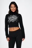 6718 Black Spider Sweater