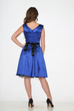6842 Blue Occasional Swing Dress