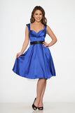 6842 Blue Occasional Swing Dress