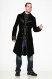 80060 Black Velvet Men's Coat