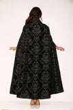 90120 Black Brocade Cape