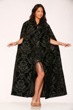 90120 Black Brocade Cape