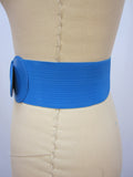 B107 Bright Blue Elastic Belt