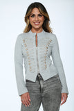 C6169 Grey Military Jacket