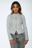 C6169 Grey Military Jacket