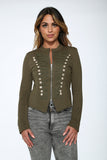 C6169 Olive Military Jacket