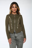 C6169 Olive Military Jacket